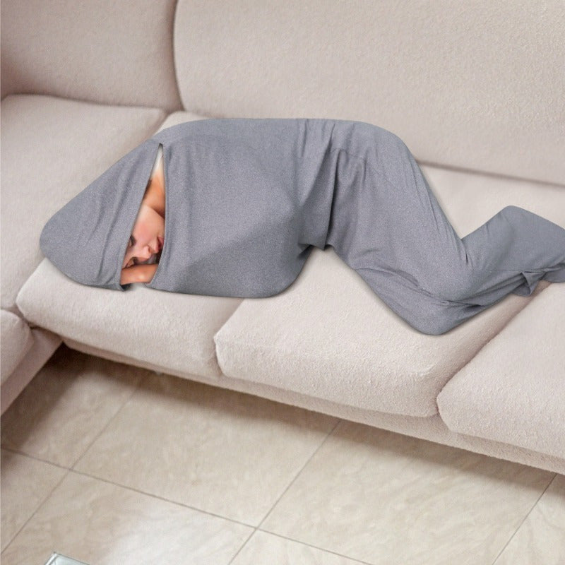 Shark Sleeping Bag Lounger - Polyester Home Leisure Wearable Sleep Sack, Comfortable Travel Sleep Pod Cabin, Portable Napping Bag
