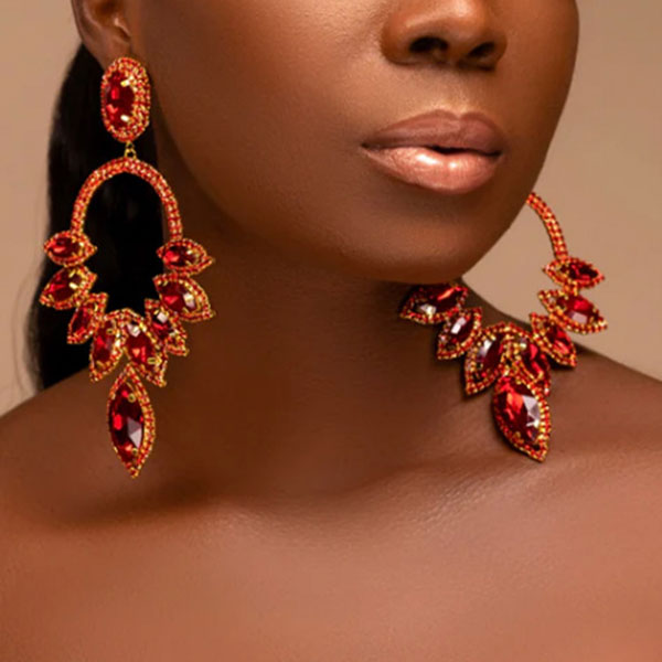 storexq 1Pair Rhinestone Bright Earrings