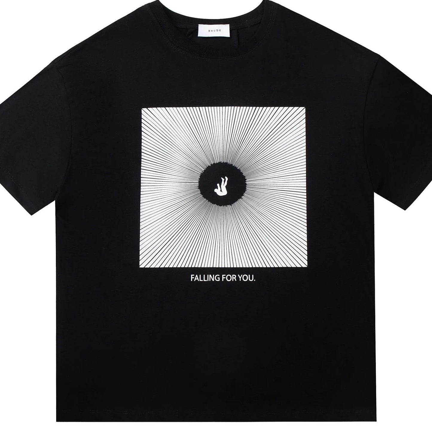 RH Designers Mens Rhude Embroidery T Shirts for Summer Mens Tops Letter Polos Shirt Womens Tshirts Clothing Short Sleeved Large Plus 100% Cotton Tees Size S-XL