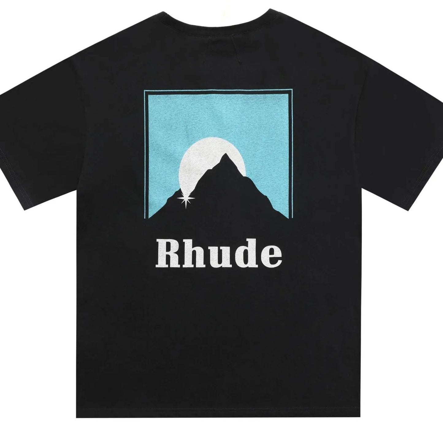 RH Designers Mens Rhude Embroidery T Shirts for Summer Mens Tops Letter Polos Shirt Womens Tshirts Clothing Short Sleeved Large Plus 100% Cotton Tees Size S-XL