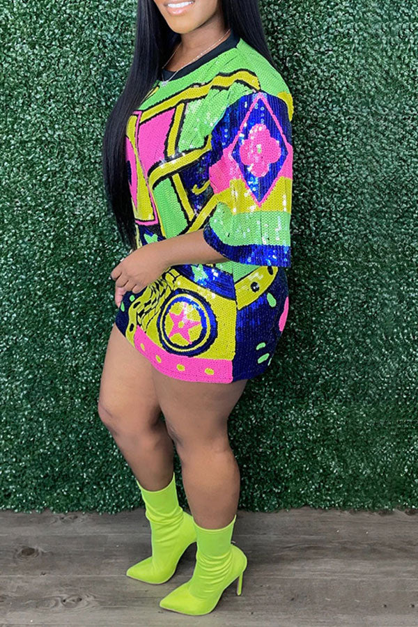 storexq Sequined On-trend Mini Dress