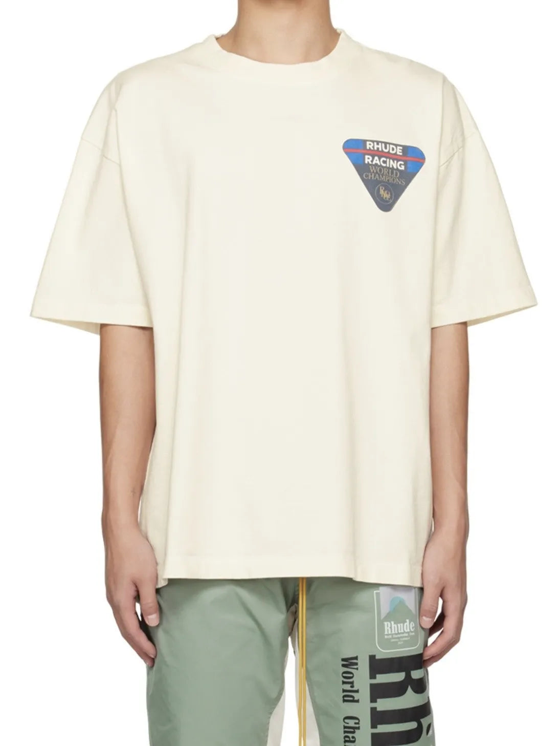 RH Designers Mens Rhude Embroidery T Shirts for Summer Mens Tops Letter Polos Shirt Womens Tshirts Clothing Short Sleeved Large Plus 100% Cotton Tees Size S-XL