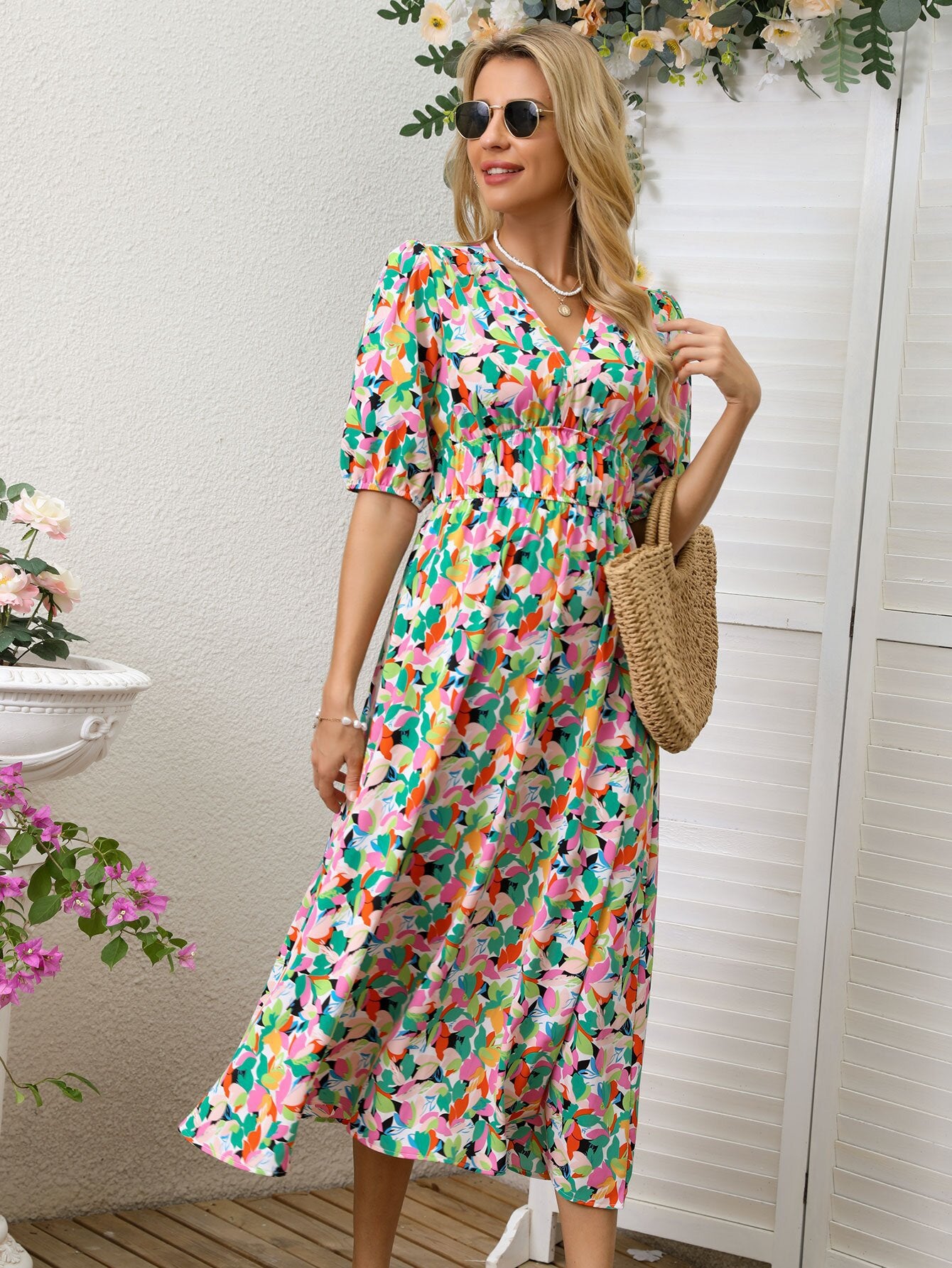 STOREXQ Cross-Border Independent Station Fashion Printing Women's Dress