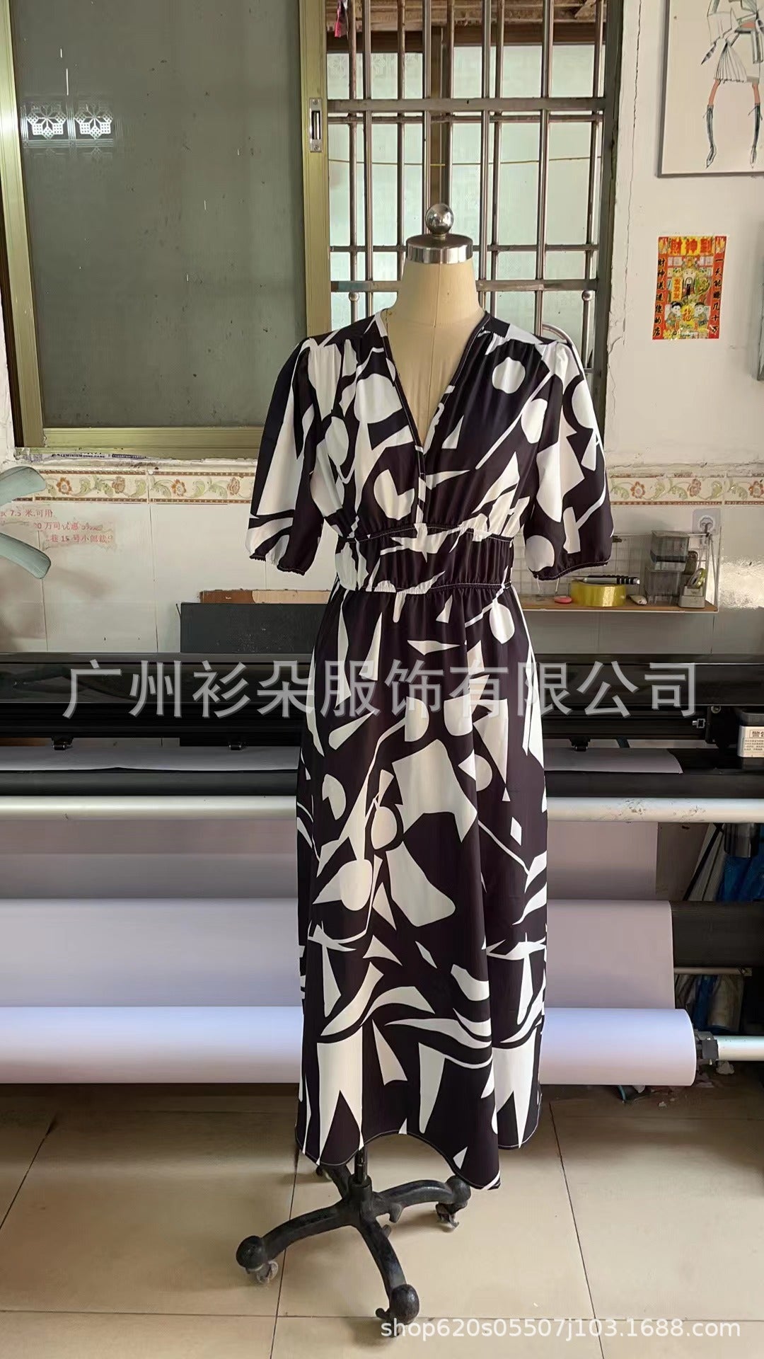 STOREXQ Cross-Border Independent Station Fashion Printing Women's Dress