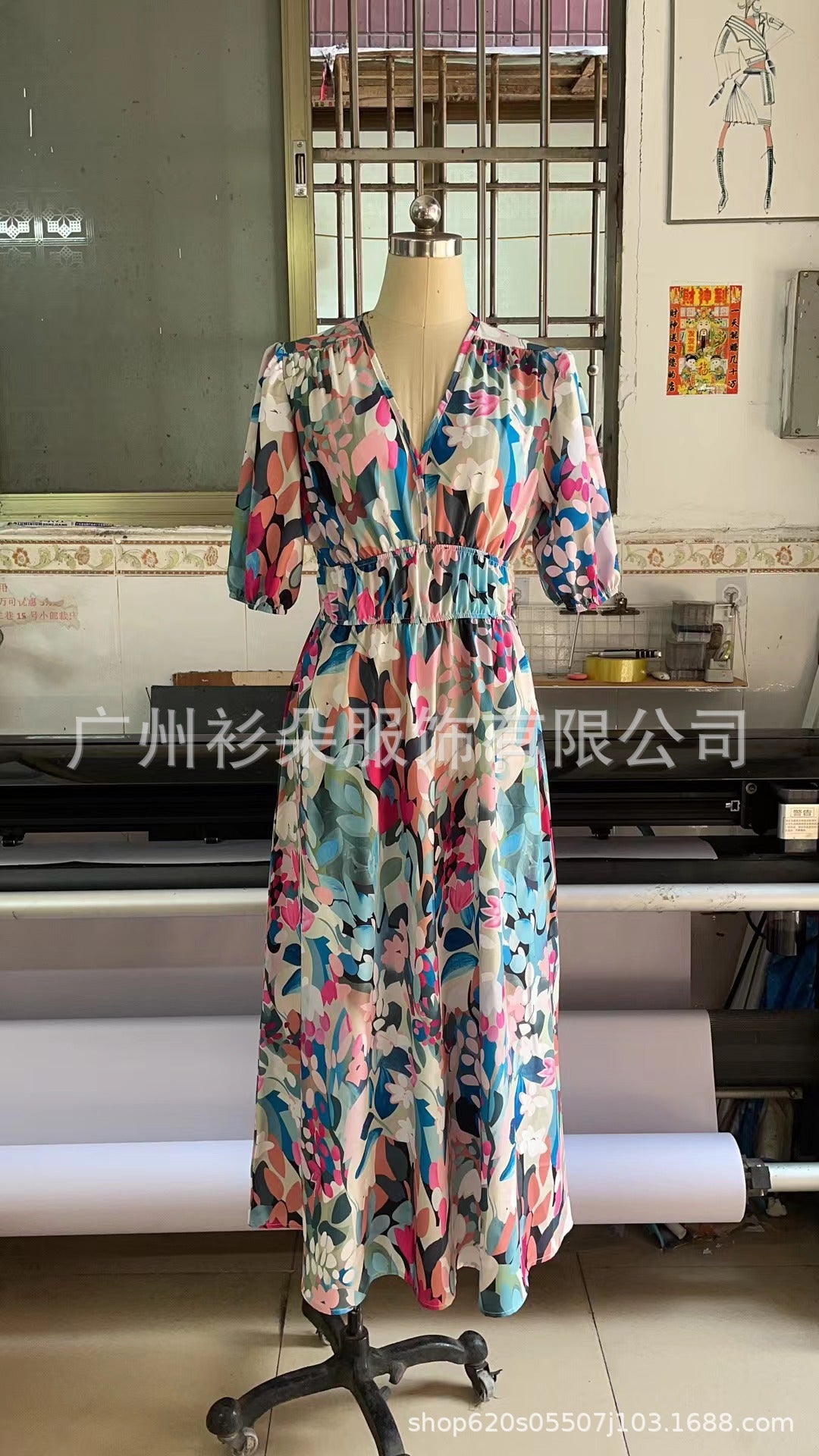 STOREXQ Cross-Border Independent Station Fashion Printing Women's Dress