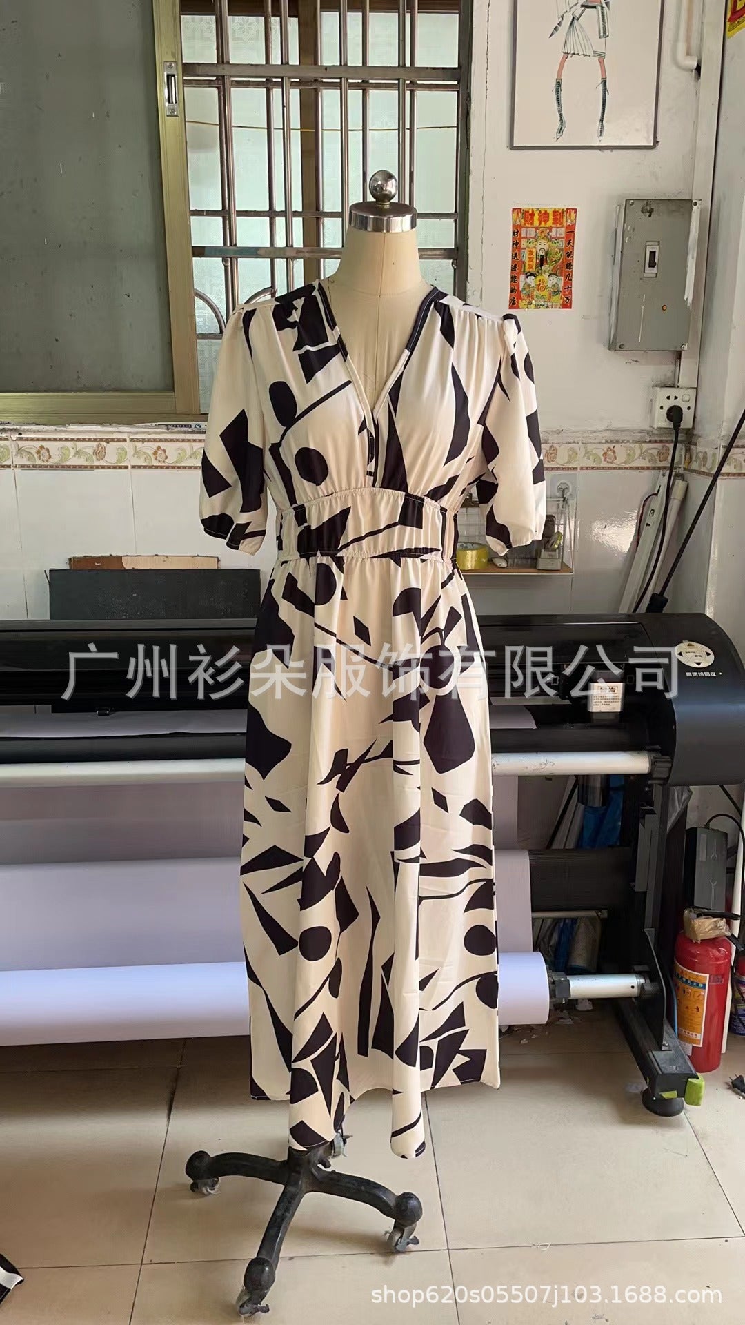 STOREXQ Cross-Border Independent Station Fashion Printing Women's Dress