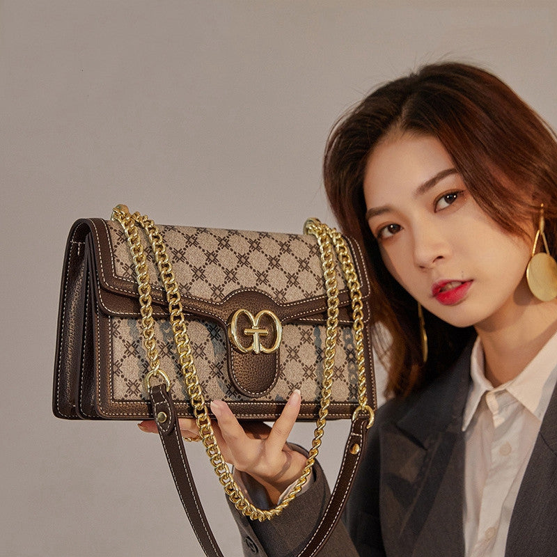 STOREXQ Printed Bags New Women's Bag Shoulder Messenger Bag Fashion Chain Bag Dionysian Cross-Body Bag Women's Handbag