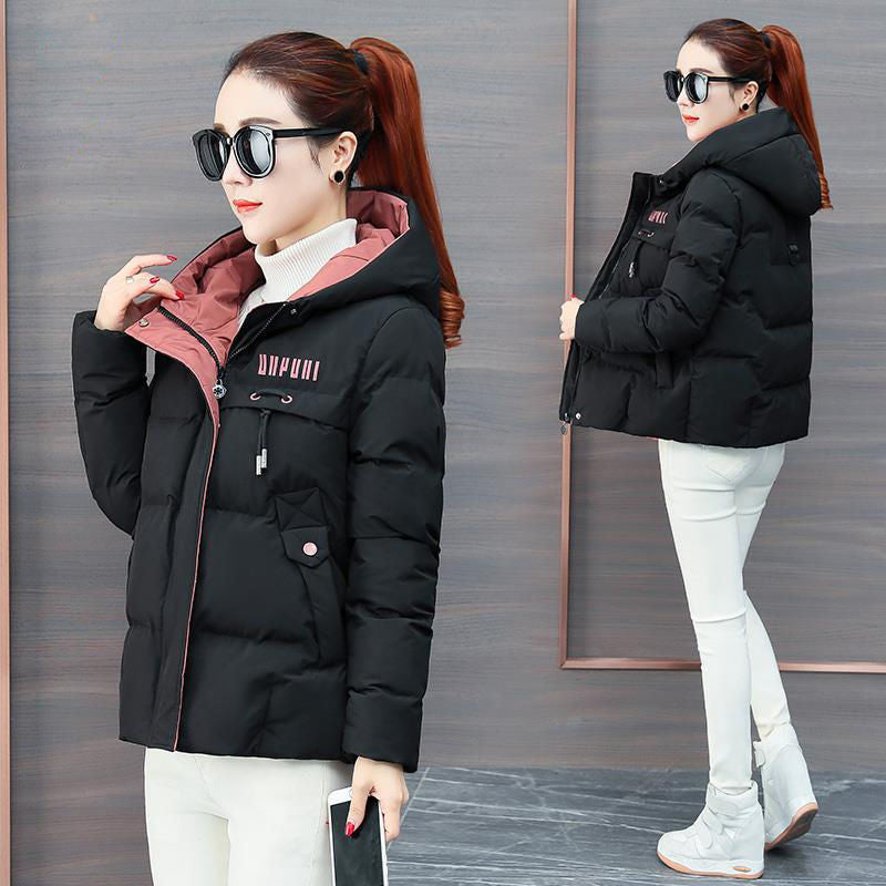 padded jacket women's short 2023 new Korean version down padded jacket winter jacket women's loose thickened small padded jacket