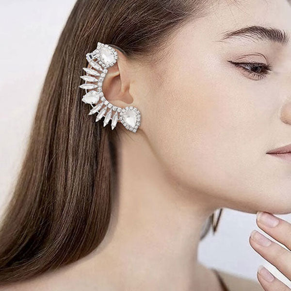 storexq Rhinestone Glitter Hyperbolic Earrings