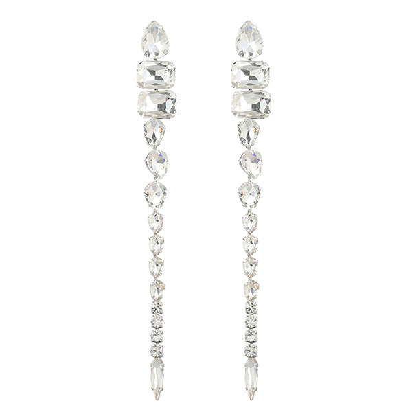 storexq Glass Drill & Rhinestone Chain Feminine Earrings