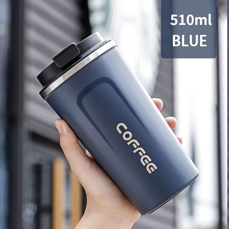 17.2oz Stainless Steel Insulated Travel Mug - Double Wall Vacuum Flask for Coffee, Tea & Soda - Keeps Drinks Hot or Cold All Day - Perfect for Outdoor Adventures & Gifts