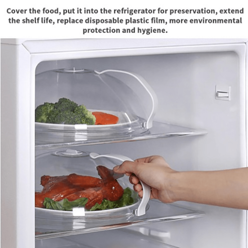 1pc Microwave Splash Cover Transparent Transparent Microwave Oven Food Cover Anti Sputtering Anti-oil Cover Reusable Airtight Food Cover Kitchen Heat Resistant Lid