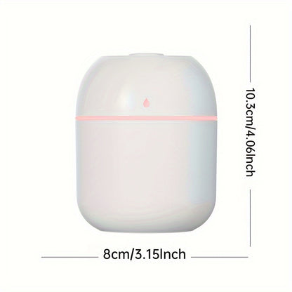 7.44oz USB Humidifier: Silent Bedroom Atomizer, Suitable for Multiple Room Types, Powered by USB