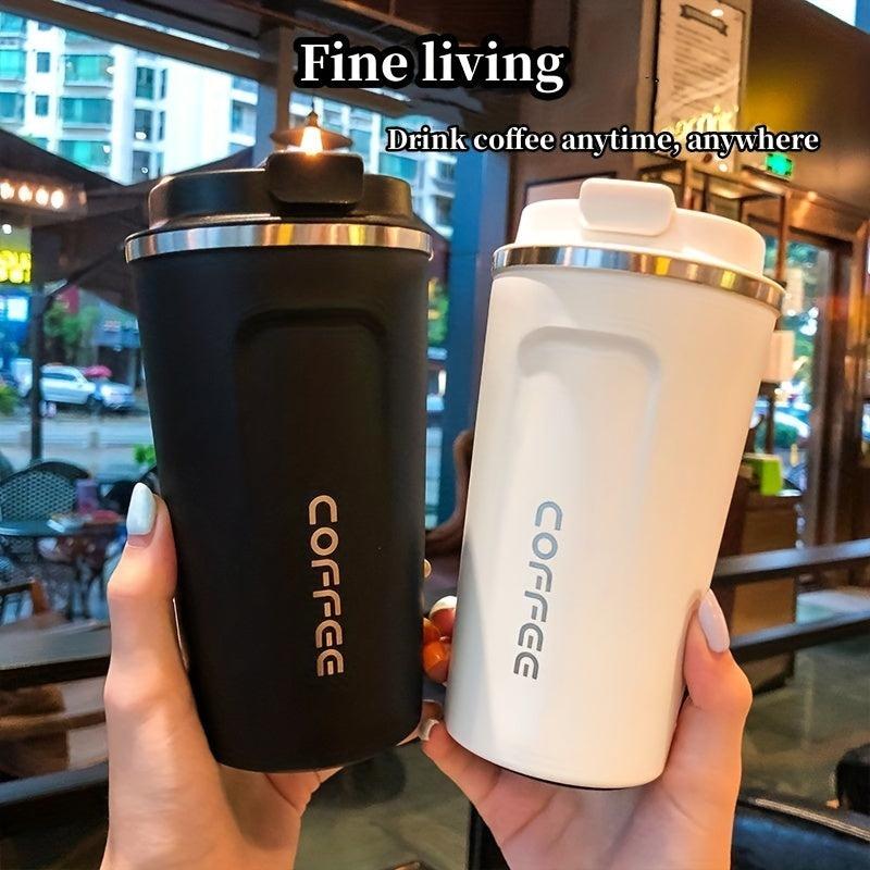 17.2oz Stainless Steel Insulated Travel Mug - Double Wall Vacuum Flask for Coffee, Tea & Soda - Keeps Drinks Hot or Cold All Day - Perfect for Outdoor Adventures & Gifts