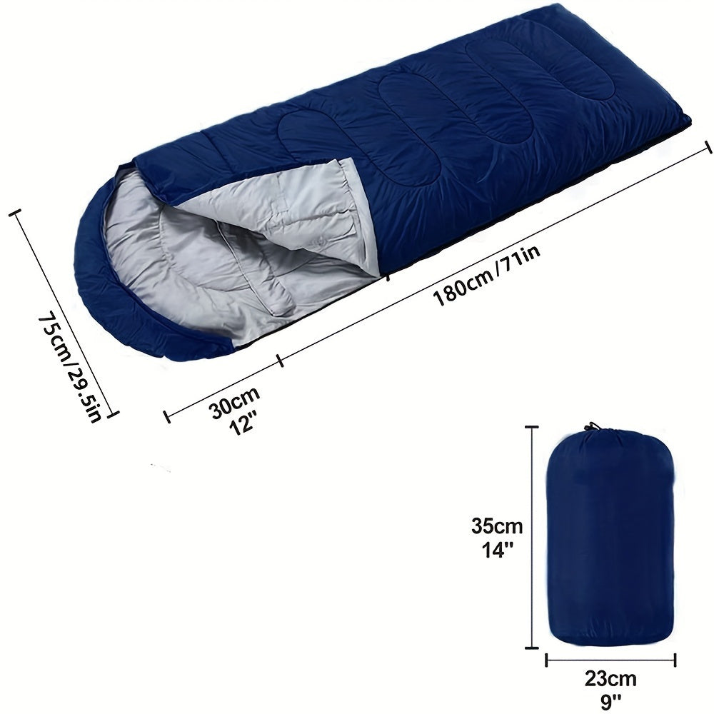 COFIT Rectangular Sleeping Bag for Adults - Synthetic Fiber, Pure Cotton Lining, Warm, Ideal for Backpacking, Camping & Hiking, Full Open Design, Zip Closure