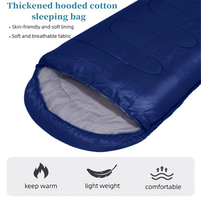 COFIT Rectangular Sleeping Bag for Adults - Synthetic Fiber, Pure Cotton Lining, Warm, Ideal for Backpacking, Camping & Hiking, Full Open Design, Zip Closure