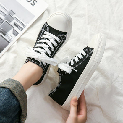 storexq Women's New Shoes for Spring Korean Style Breathable Canvas Shoes for Students Women Men's Fashion Shoes Ins Couple Autumn Casual Board Shoes