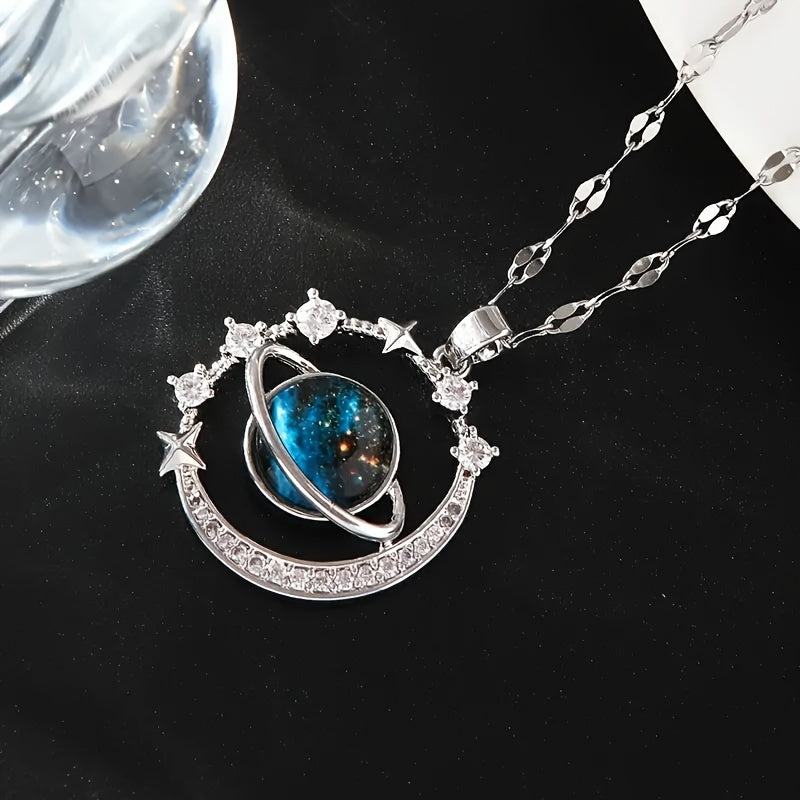 Y2K-Inspired Zircon Pendant Necklace - Stylish For All, Perfect Gift For Birthdays & Loved Ones