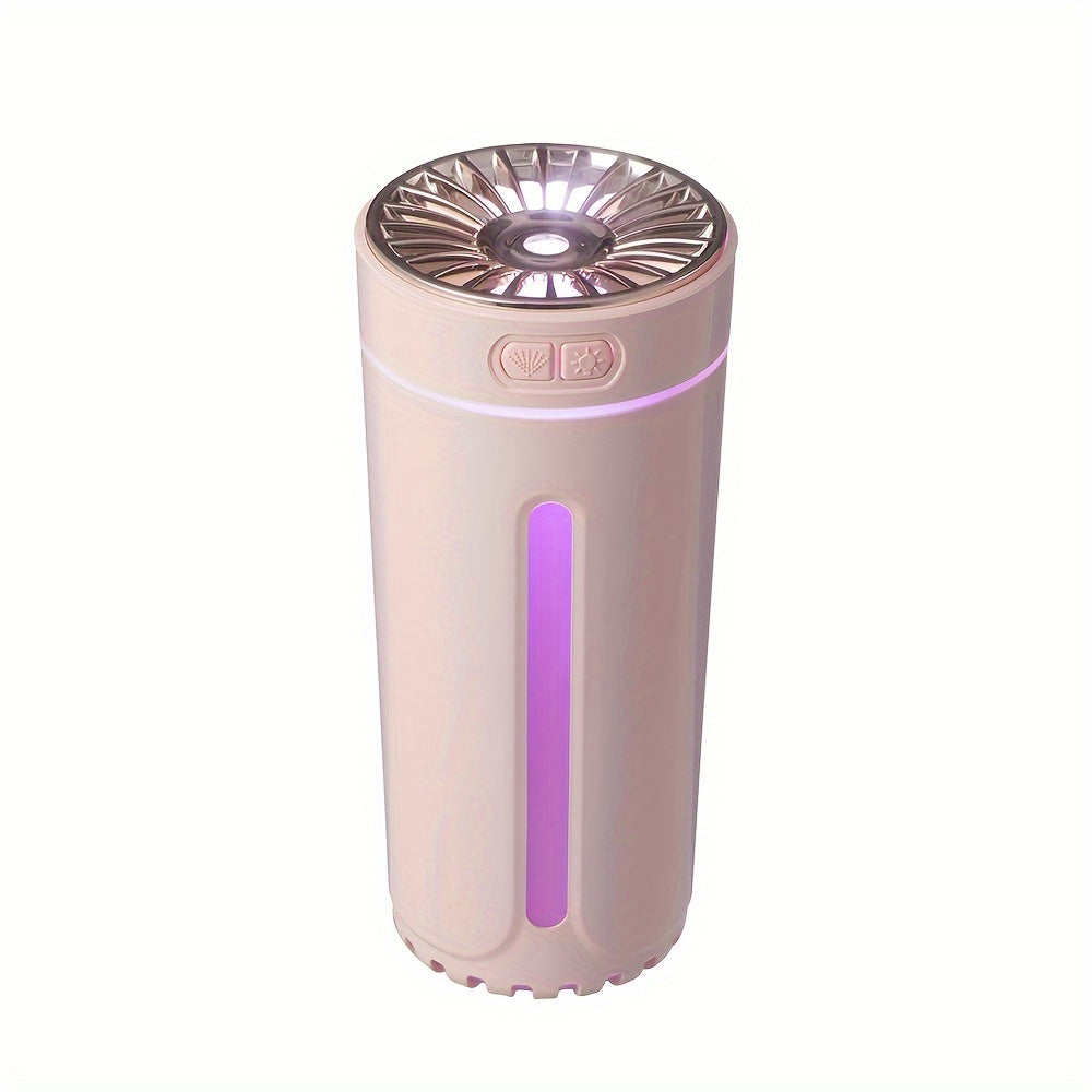 300ML Car Aroma Diffuser - Long-Lasting Rechargeable, Vibrant Color-Changing Night Light, Advanced Aroma Diffusion, Compact Humidifier, Mist Sprayer, Aromatherapy, Car Air Freshener, Mini Flameless Humidifier, Breathing Light, Colorful Marquee Lights - Si