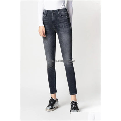 Women'S Pants Capris Womens Mother Same Paragraph High-Waisted Nine-Point High-Elastic Foot Buttocks Slimming Jeans Women Drop Del Dhezy