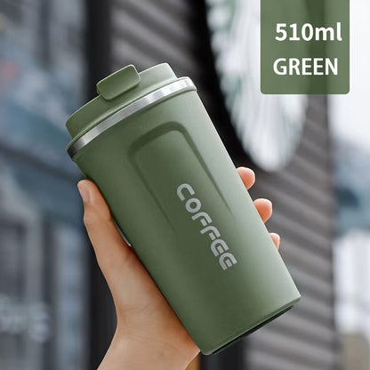 17.2oz Stainless Steel Insulated Travel Mug - Double Wall Vacuum Flask for Coffee, Tea & Soda - Keeps Drinks Hot or Cold All Day - Perfect for Outdoor Adventures & Gifts