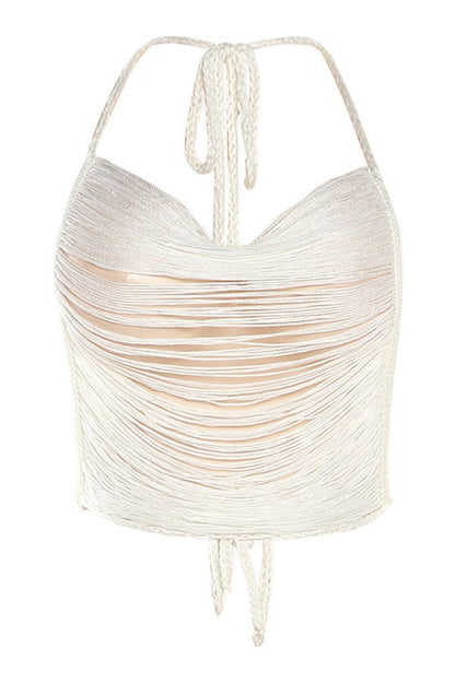 storexq Ripped See-Through Flirty Backless Camisole