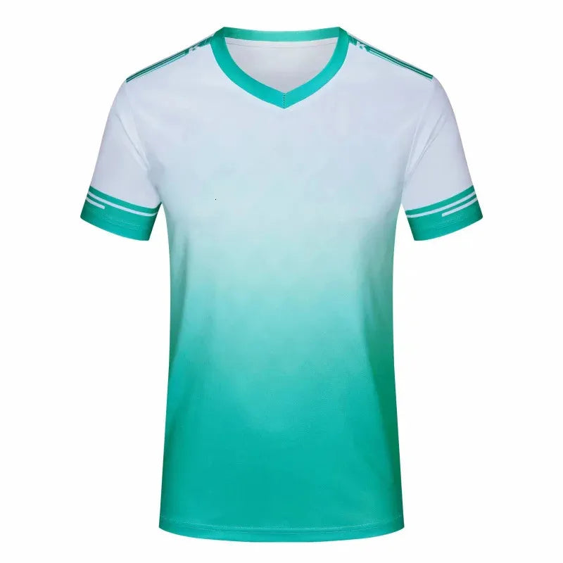 Surverement Football Men Tops Tees Quick Dry Soccer Jerseys Printing Mens Running Short sleeve Sports Shirt 240709