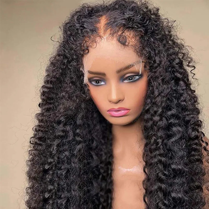 360 Lace Frontal Human Hair Deep Wave Frontal Wigs Kinky Curly Human Hair Wig Brazilian Water Wave HD Lace Synthetic Wigs For Women