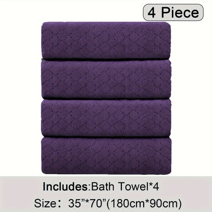 Extra Large Bath Towels Set - 35x70 Inches Luxury 600 GSM Oversized Microfiber Towel, Quick Dry, Highly Absorbent, Super Soft, Spa Hotel Quality, Shower Towels for Bathroom, Soft and Gentle on Skin