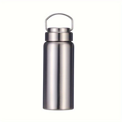 1pc Premium Leak-Resistant 304 Stainless Steel Water Bottle - Portable Single Layer Water Kettle for Outdoor Sports, Fitness, Travel - Durable, BPA-Free, Easy to Clean, 450ml/600ml/900ml/1200ml/1500ml (15.22oz, 20.29oz, 30.43oz, 40.58oz, 50.72oz) Capacity