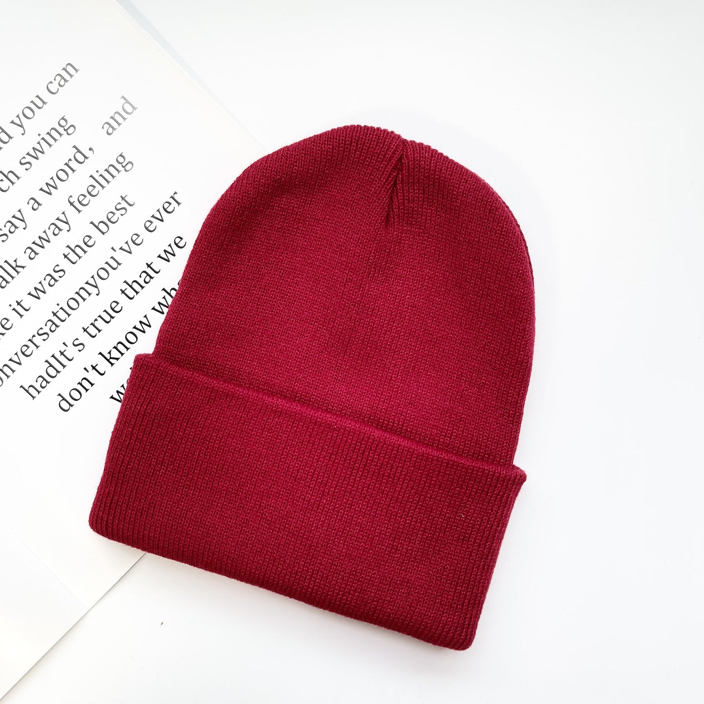 1pc Cozy Unisex Knitted Beanie Hat - Soft, Warm, and Cute Winter Accessory for Autumn and Cold Weather - Solid Color, Casual, Warmer Bonnet Cap for Men and Women