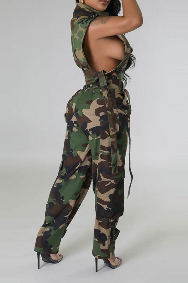 storexq Camouflage Unique Buckled Camisole