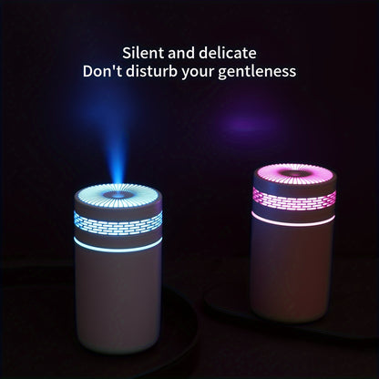 1pc 250ml Mini Portable Spray Humidifier Ultrasonic Cool Mist Air Humidifier Mist Aroma Diffuser Cup Colorful Light Car Air Humidifier