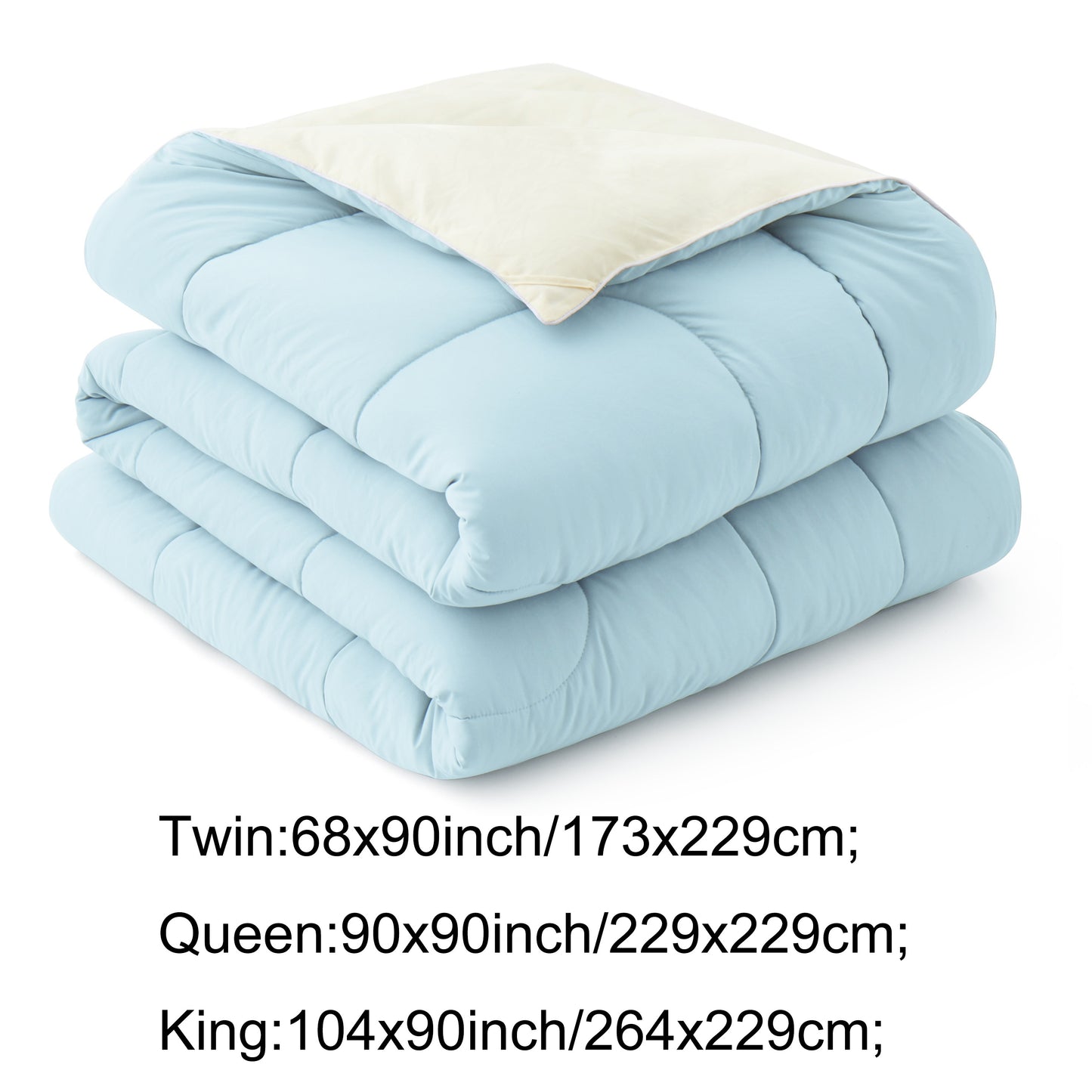 1pc Luxury Cooling Comforter - Double-Sided Cold Touch Fabric Absorbs Body Heat, Soft Fluffy Blanket for Night Sweats, Hot Sleepers, All Season Use, Breathable, Hypoallergenic, and Machine Washable