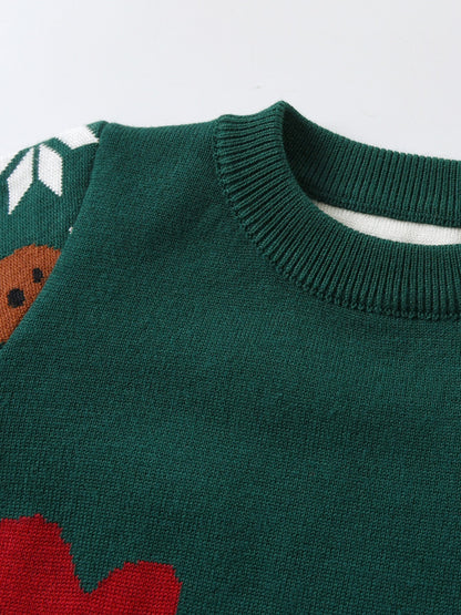 Christmas Bear Boy Knitted Sweater