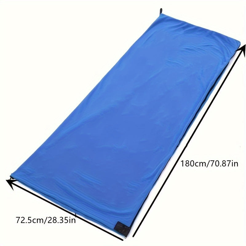 1pc Ultra-Lightweight Portable Polar Fleece Sleeping Bag for Camping and Travel - Soft, Warm, and Cozy Drawstring Closure - Acrylic Blend Fabric for Insulation - Perfect for Outdoor Adventures and Backpacking Trips