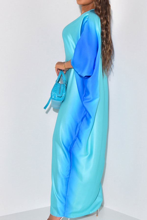 storexq Gradient Undeniable High Split Maxi Dress