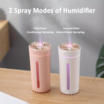 300ML Car Aroma Diffuser - Long-Lasting Rechargeable, Vibrant Color-Changing Night Light, Advanced Aroma Diffusion, Compact Humidifier, Mist Sprayer, Aromatherapy, Car Air Freshener, Mini Flameless Humidifier, Breathing Light, Colorful Marquee Lights - Si