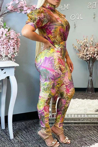 storexq Abstract Print Party Jumpsuit