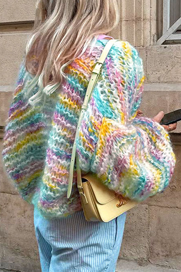 namcoverse Gradient Rainbow Relaxed Cardigan