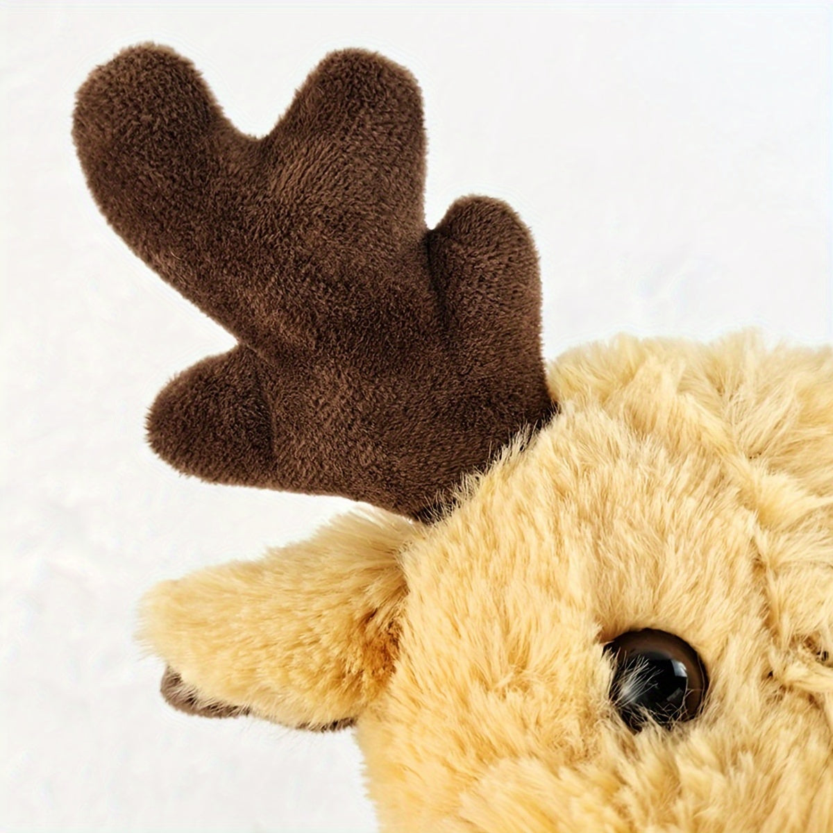 Cozy Reindeer Plush Toy - Soft Polyester Stuffed Animal, Perfect for Youngsters' Christmas & Birthday Gifts, Ideal for Home, Office, and Car Decor, Best for Christmas