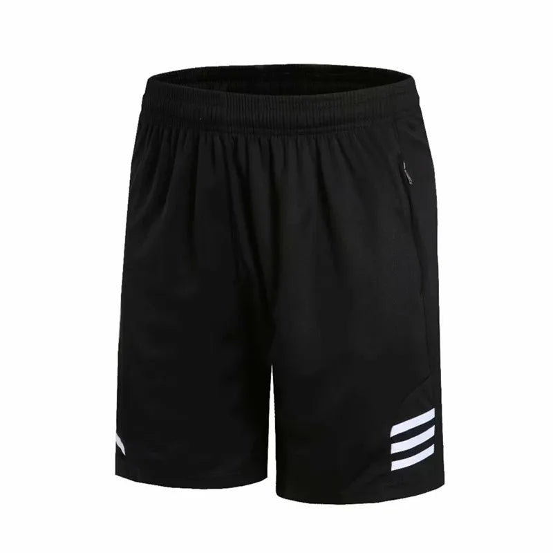 Football Sport Shorts With Zipper Pockets Men Running Pants Soccer Training Trousers Fitness Gym Shorts For Men 240615