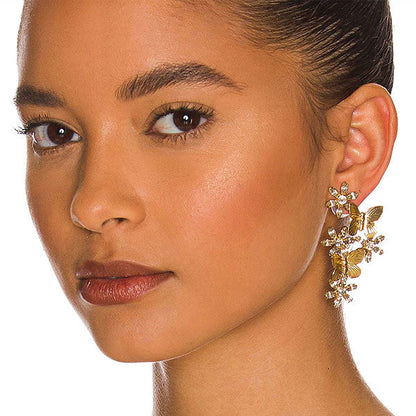 storexq 3D Flower & Butterfly Striking Earrings