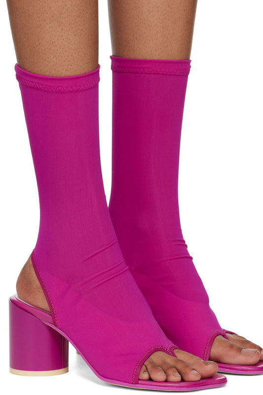 storexq Solid Color Stunning Toe Post Ankle Boots