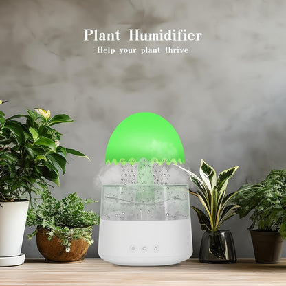 1pc Mushroom-Shaped Aromatherapy Essential Oil Diffuser - 7-Color Rain Cloud Nightlight, 450ml Large Room Humidifier with Rain Drops and Soothing Rain Sound for Sleep Relaxation and Air Purification