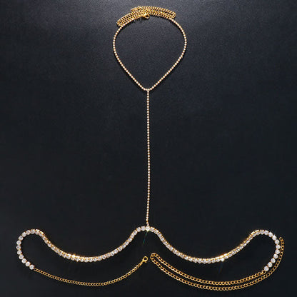 storexq Rhinestone Simple Bra Chain