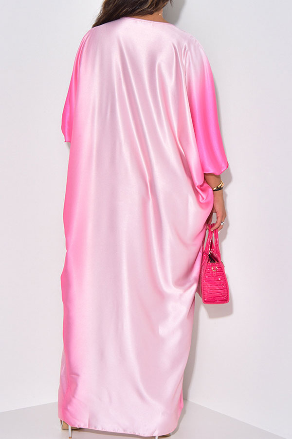 storexq Gradient Undeniable High Split Maxi Dress