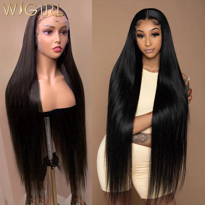 Peruvian hair Bone Straight Lace Front Human Hair Wigs 220%density 13x6 Lace Frontal Wigs for Women