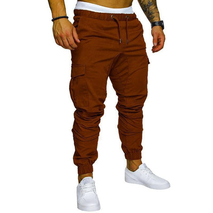 Foreign Trade New Work Clothes Multi-Pocket Trousers Men's Woven Fabric Casual Pants Ankle Banded Pants Men's Perennial Goods