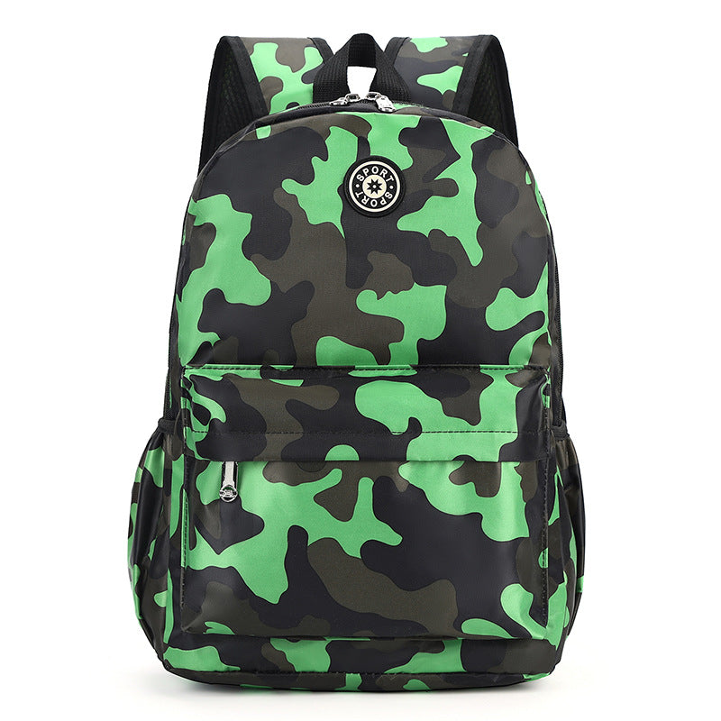 Children's Schoolbag Factory Wholesale Cross-Border Camouflage Backpack Primary School Student Backpack Boys and Girls Burden Reduction Year 12 Grade